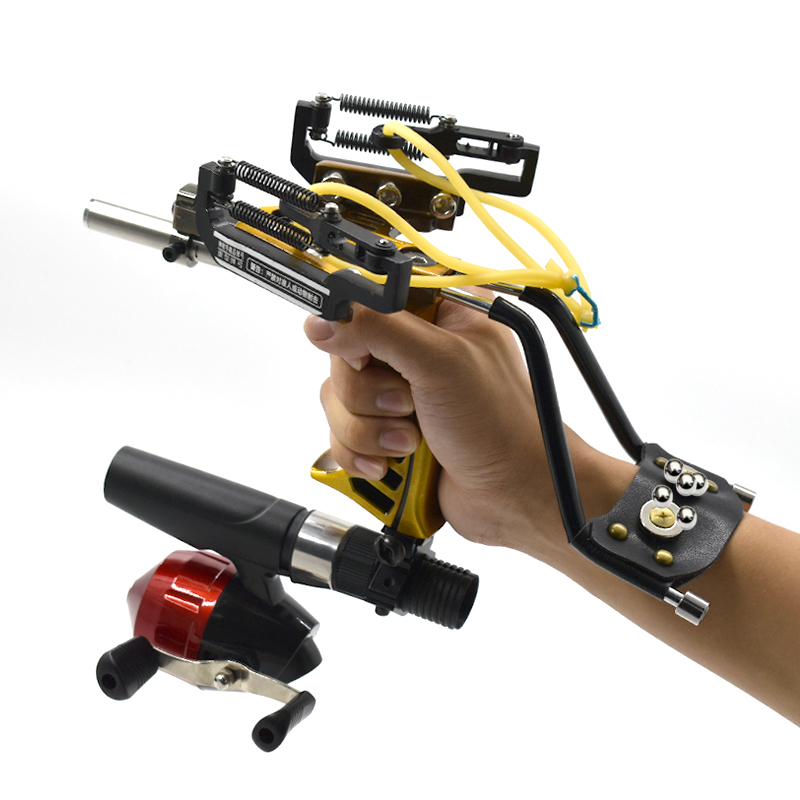 Speargun Rubber Band - Ketapel Logam Genggam Upgrade dengan Karet